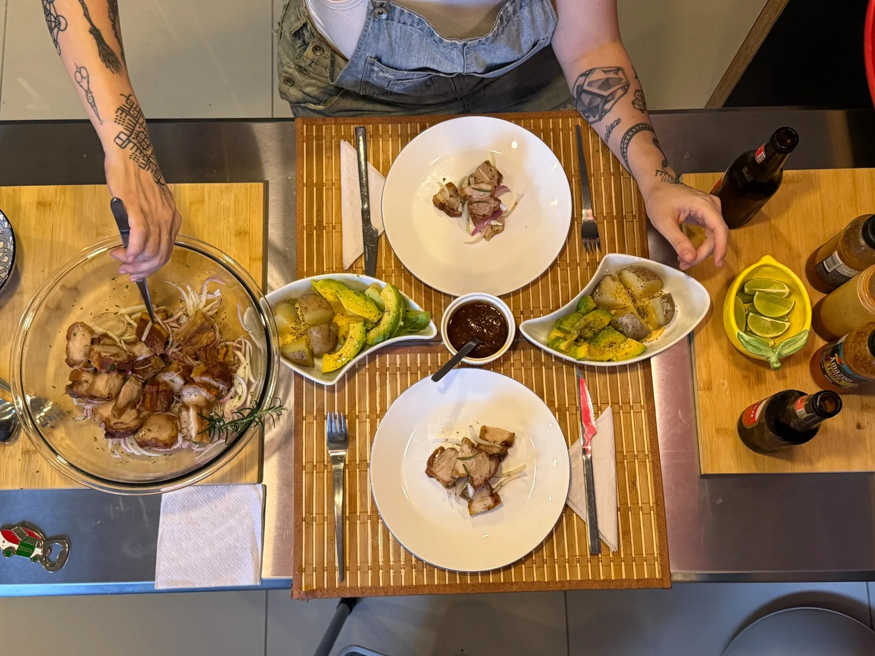 Compartiendo comida